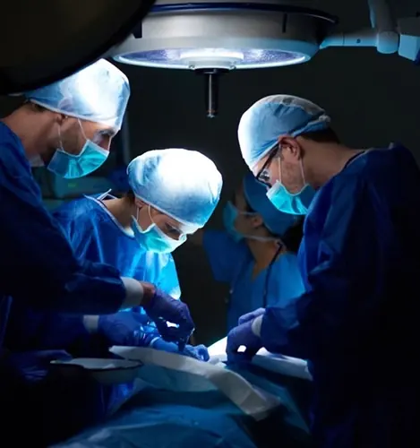Surgical team in the operating theatre