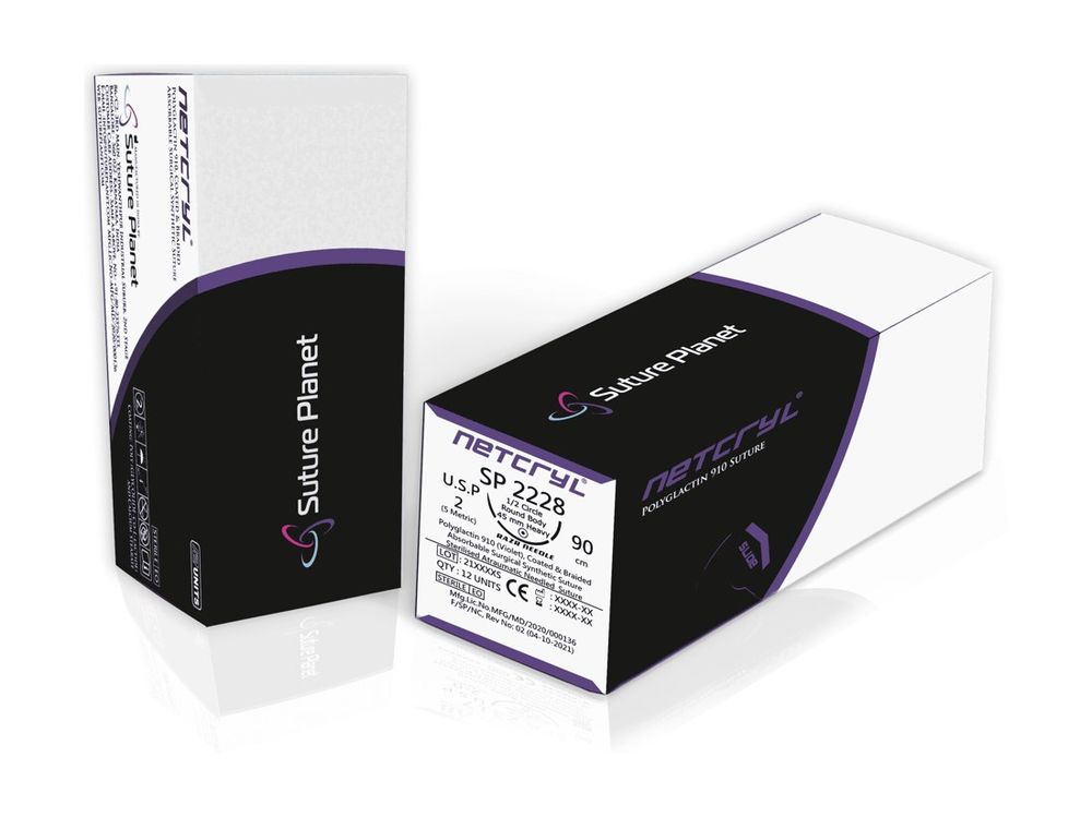 Netcryl — Polyglactin 910, sterile surgical device by Suture Planet