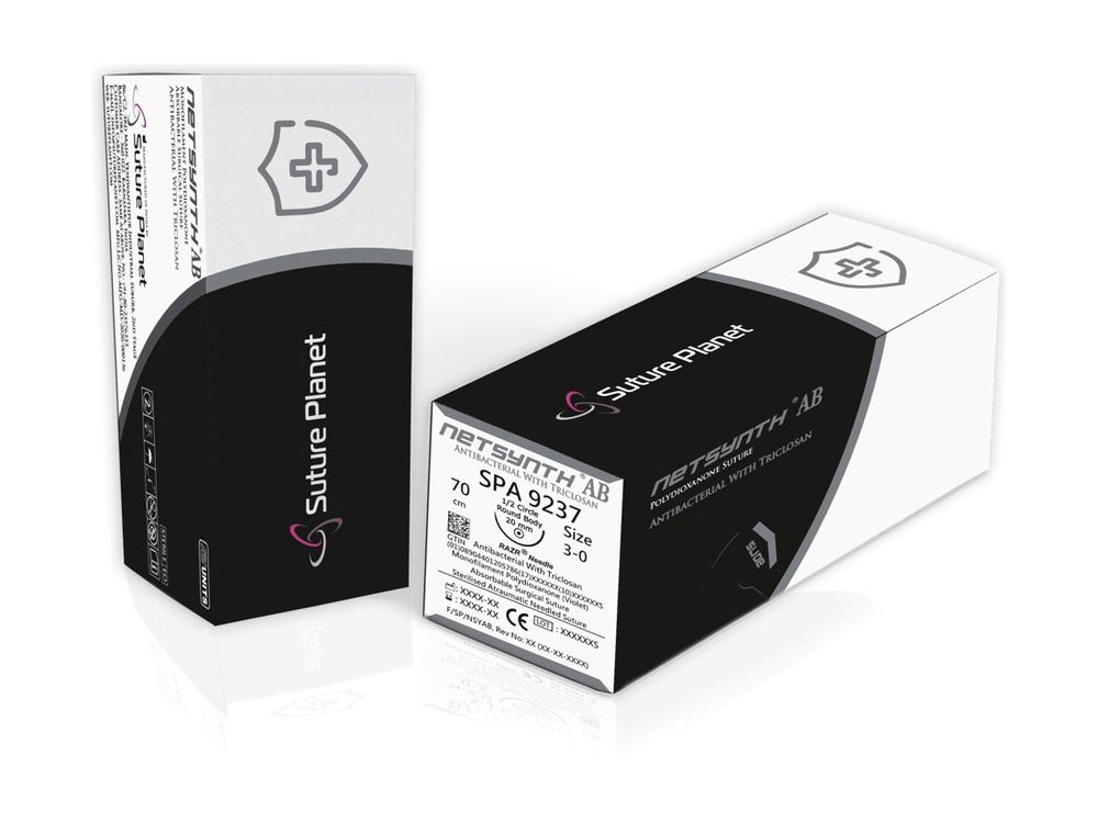 Netsynth AB — Polydioxanone + Triclosan, sterile surgical device by Suture Planet