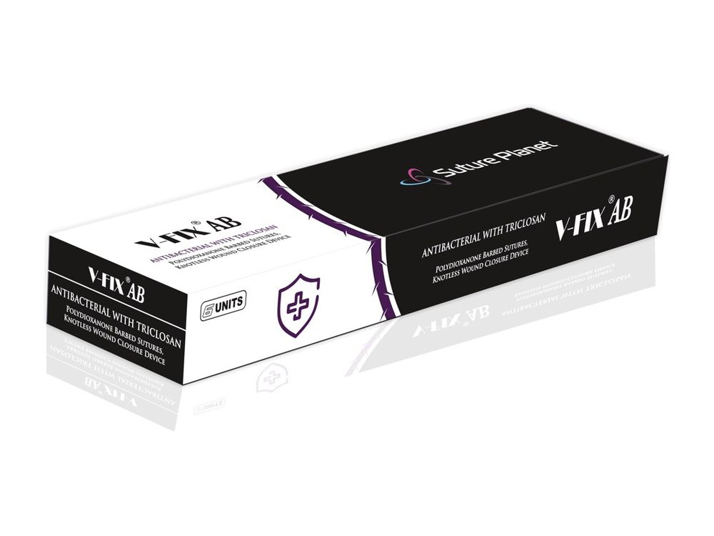 V-FIX AB — Polydioxanone Antibacterial Barbed, sterile surgical device by Suture Planet